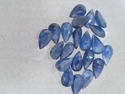 אבני חן לשיבוץ ספיר כחול טיפה 5/3 מ