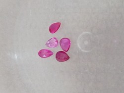 אבני חן לשיבוץ רובי טיפה 3.5/2.5