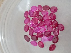 אבני חן לשיבוץ רובי אובל 4/3 מ