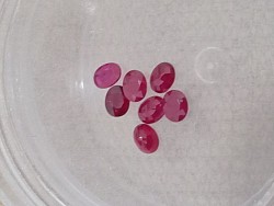 אבני חן לשיבוץ רובי אובל 4/3.5 מ