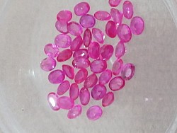 אבני חן לשיבוץ רובי אובל 3.5/2.5 מ
