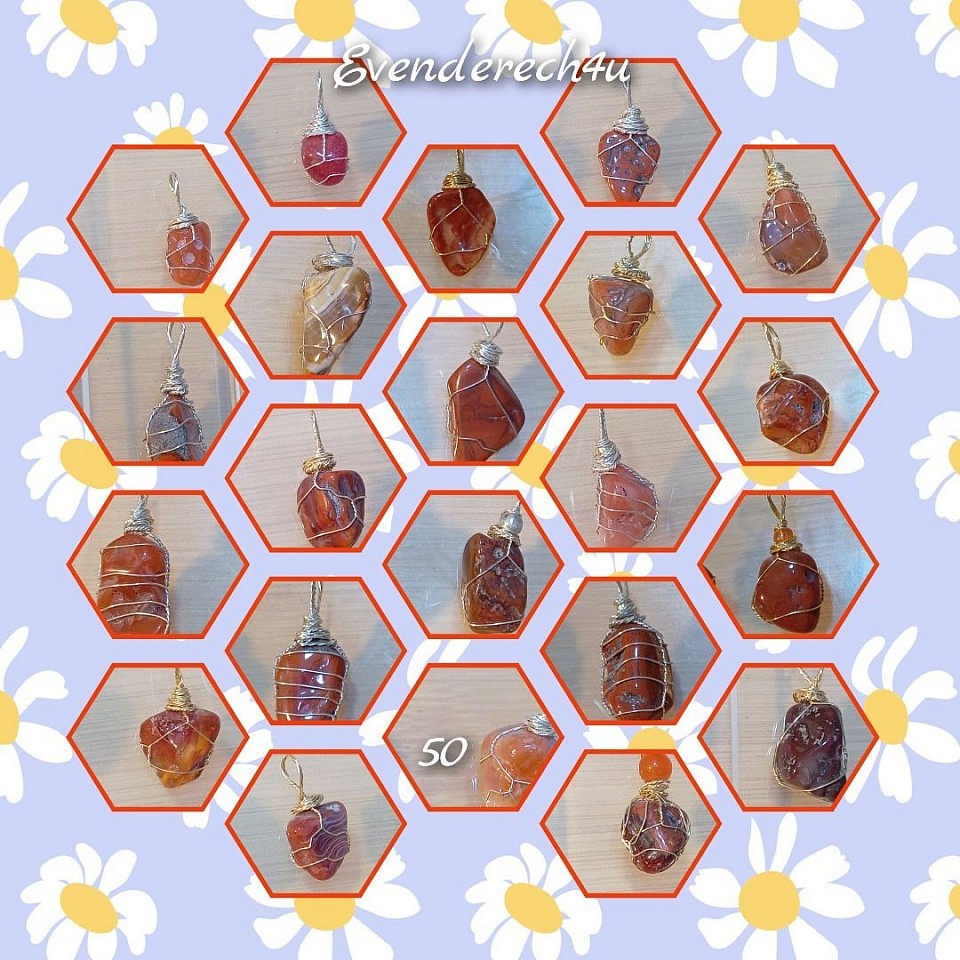 תליוני אבני חן קורנליאן