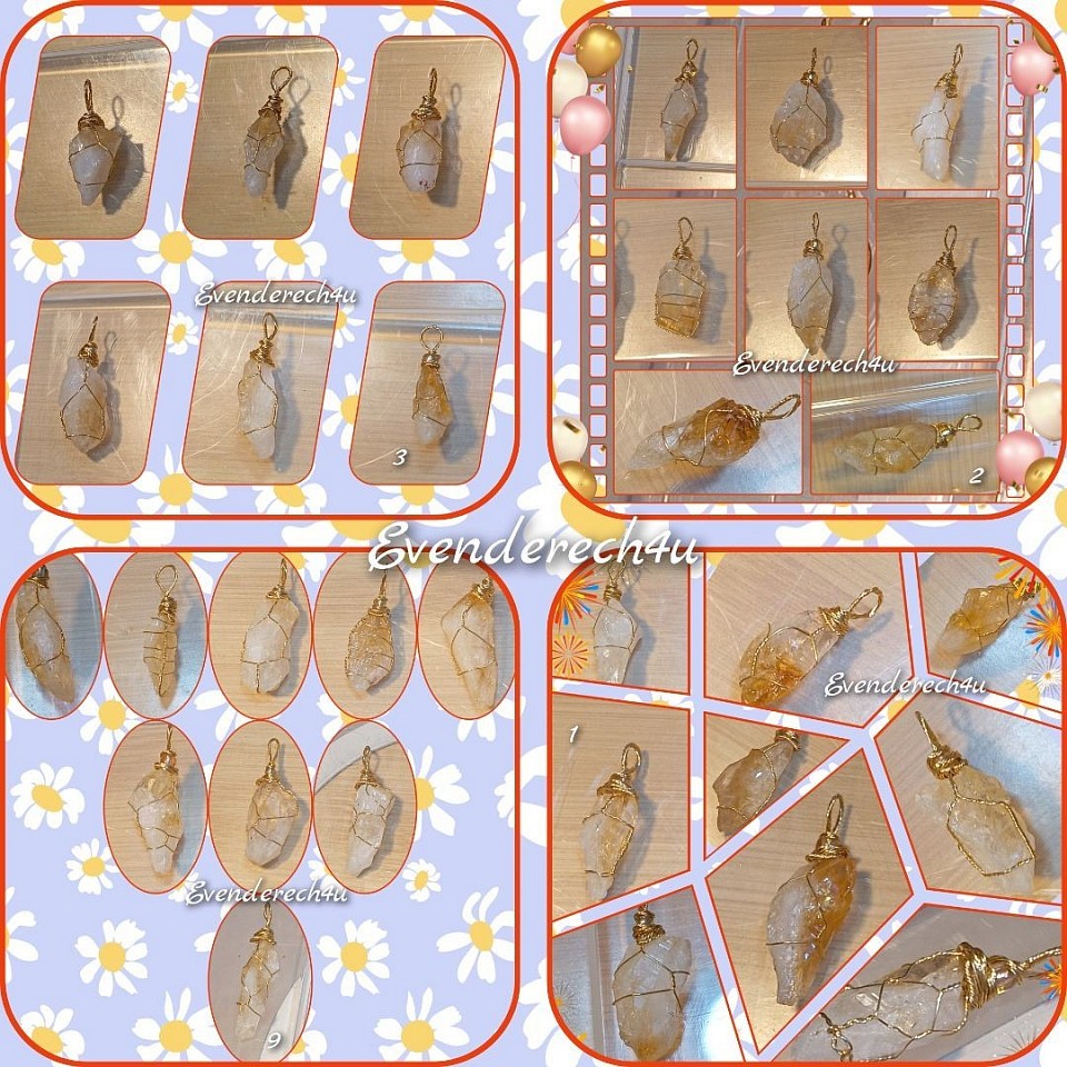 תליוני אבני חן סיטרין