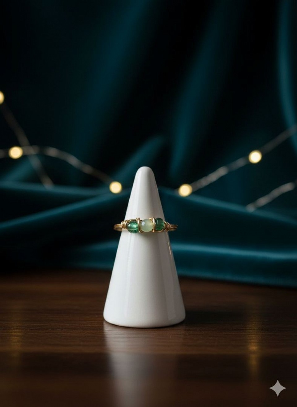 טבעות עדינות קריסטלים ואבני חן