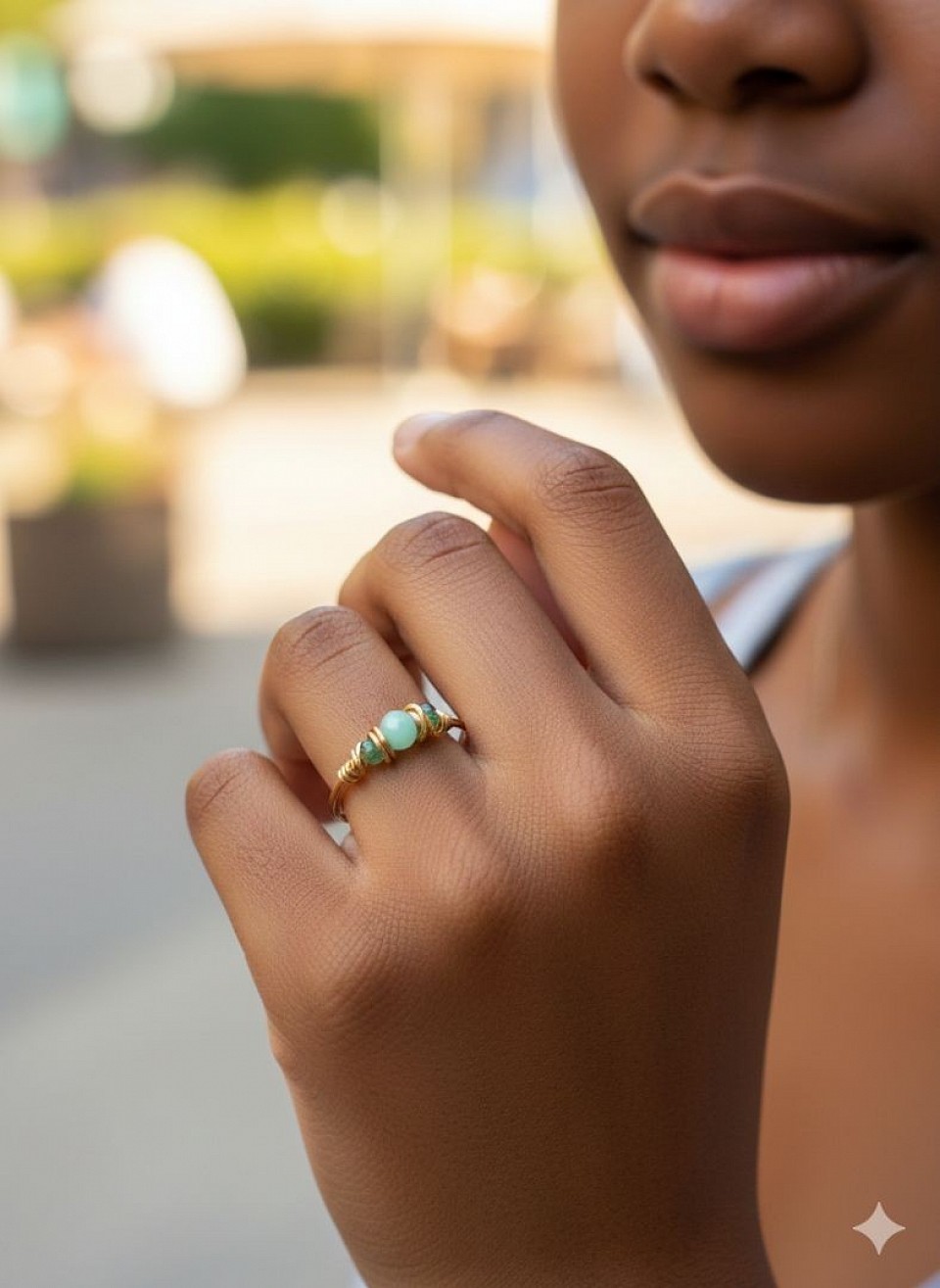 טבעות עדינות קריסטלים ואבני חן