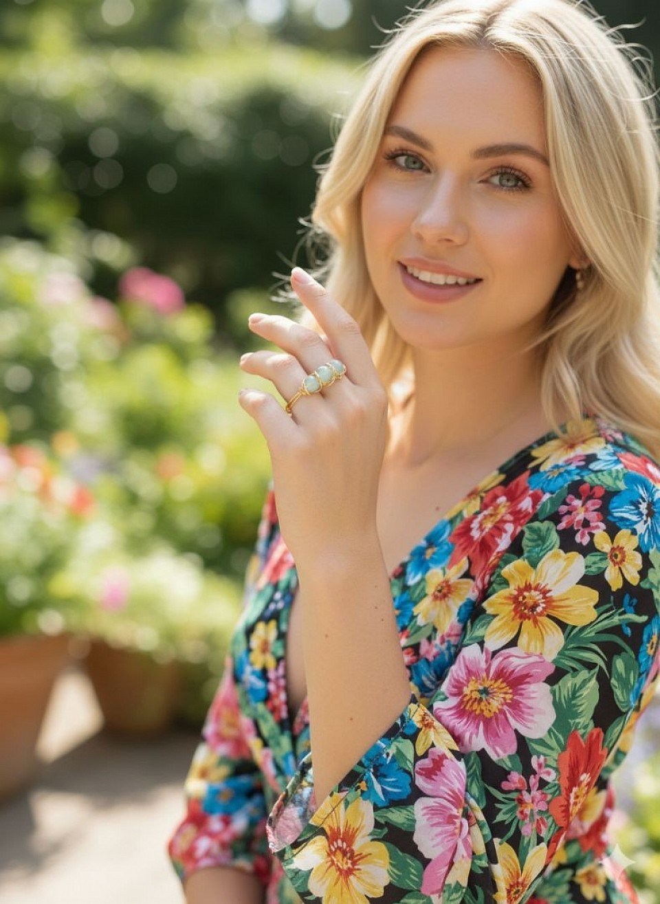 טבעות עדינות קריסטלים ואבני חן