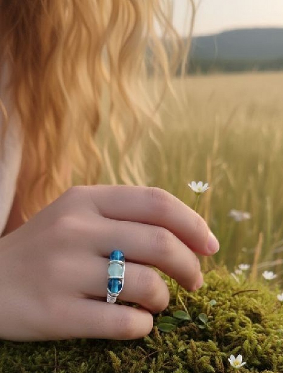 טבעות עדינות עם קריסטלים ואבני חן