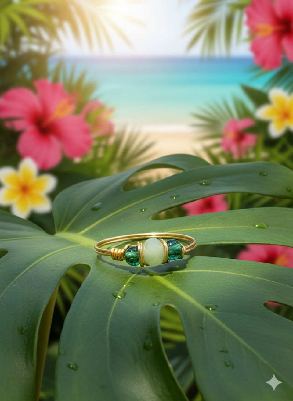 טבעות עדינות עם קריסטלים ואבני חן