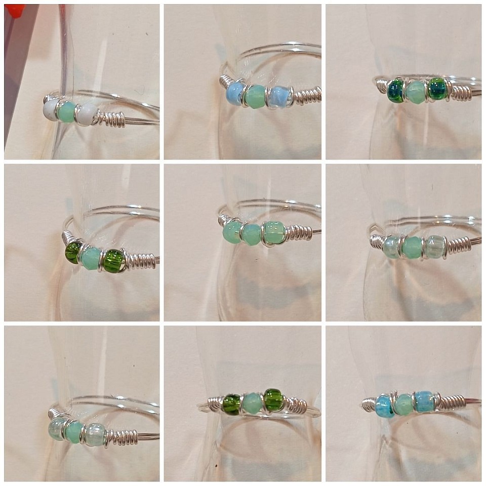 טבעות עדינות עם קריסטלים ואבני חן